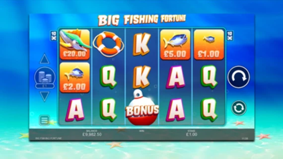 Big Fishing Fortune card symbols