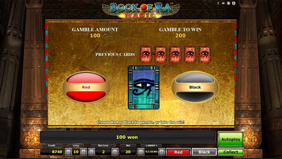 book of ra magic gamble game